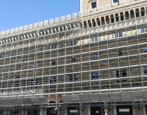 Fixed scaffolding - Ceta Spa - facade / modular / with stairway