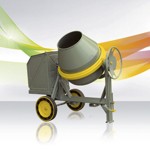 Electric concrete mixer - U series  - Umacon S.A - mobile / stand-alone / reversing drum