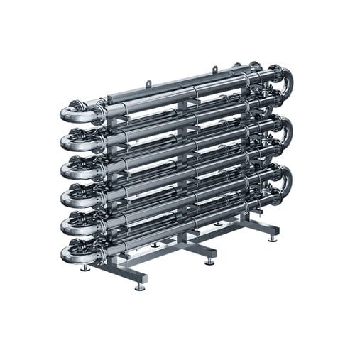 Shell and tube heat exchanger - ST series - HEXONIC CZ s.r.o. - liquid/liquid / free flow / surface