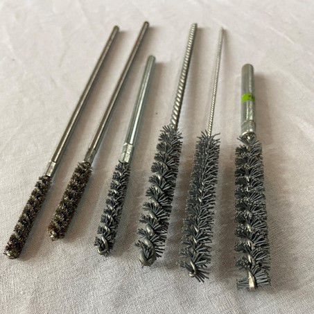 Cylindrical spiral brush - Promax Smart Manufacturing - deburring / polishing / steel