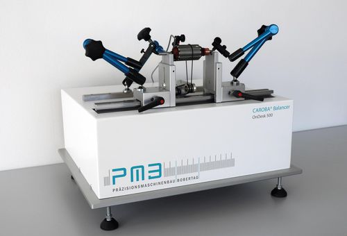 Horizontal balancing machine - CAROBA®Balancer OnDesk 500 - PMB - Präzisionsmaschinenbau Bobertag GmbH - dynamic / for rotors / for shafts