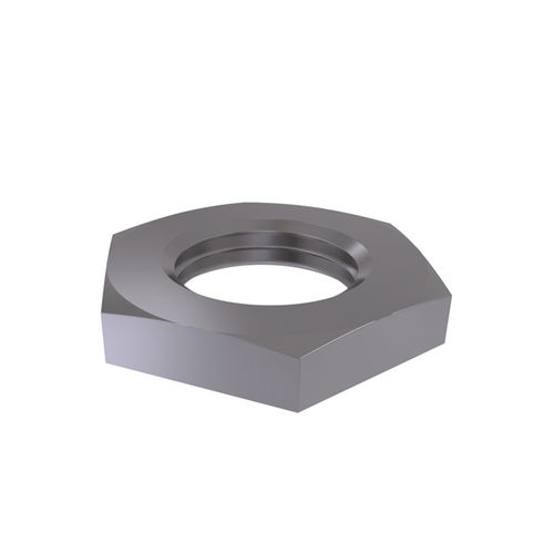 Hexagonal nut - DIN431 - Shenzhen In-saiL Precision Parts Co.,Ltd - stainless steel / threaded