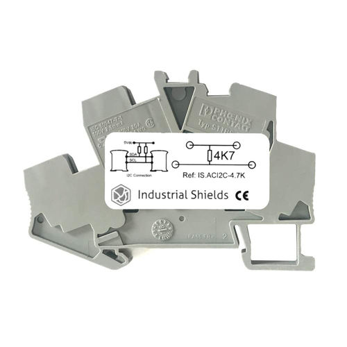 DIN rail-mounted terminal block - IS.ACI2C-4.7K - Boot and Work Corp, S.L. - feed-through / compact