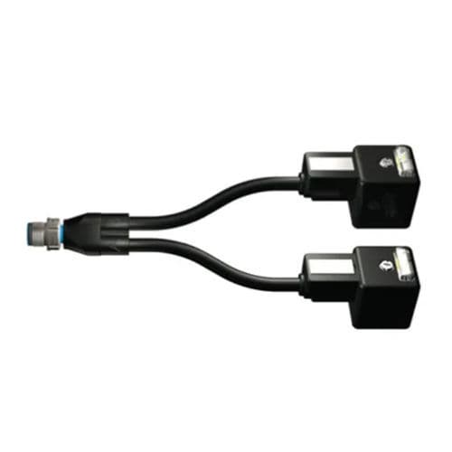 DIN electrical connector - IC AUTOMATION - overmolded / male / M8