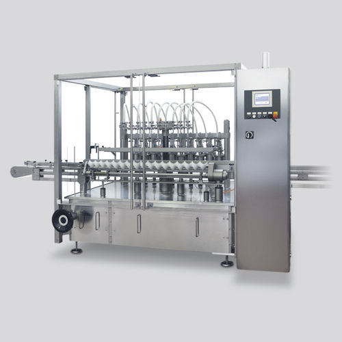 Intermittent-motion filling machine - LL - CAM - automatic / bottle / for jars