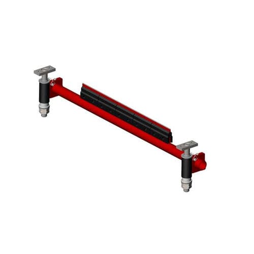 Steel secondary conveyor belt cleaner - CONDOR - PD - Thejo Engineering Ltd - rubber / tungsten carbide