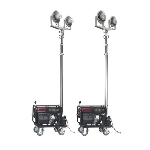 LED light tower - ZW3500D series  - Zhejiang tormin eletrical co.,ltd - with combustion engine