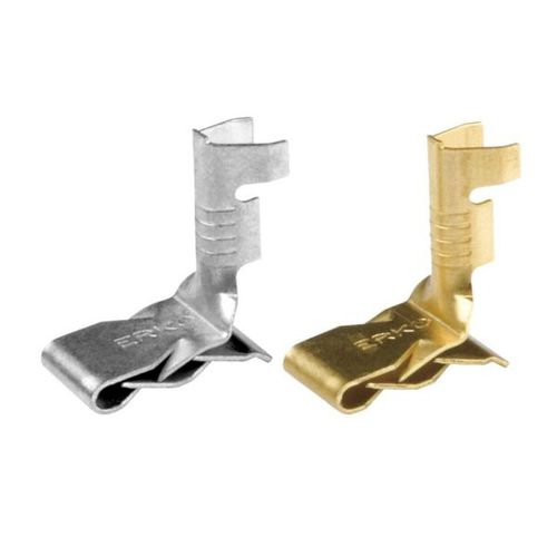 Cable clip - KET-2 - Erko - for connectors / steel / grounding
