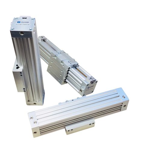 Pneumatic cylinder - SCLC - ALPHA AUTOMATISMES Sarl - rodless / anodized aluminum / light alloy