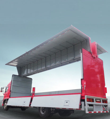 Industrial material trailer - HG-750 - Panus Assembly - single-axle / towed / hydraulic