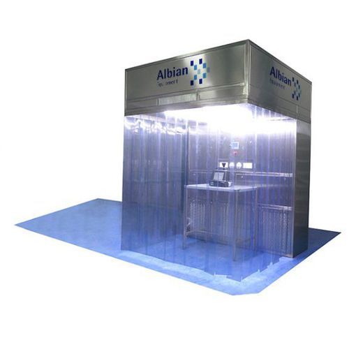 Protective cabin - CFL PN  - ALBIAN GROUP - vertical laminar flow / stainless steel / LED