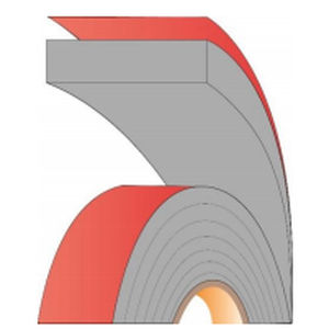 Double-sided adhesive tape - SilverTape™6004 - AFTC group - acrylic / acrylic foam / aluminum