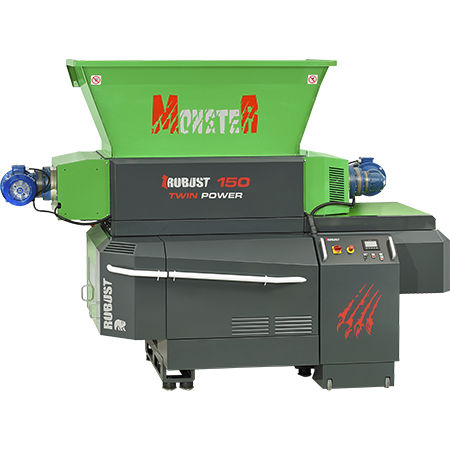 Secondary shredder - MONSTER - Robust d.o.o. - two shaft / for wood / solid & bulk waste