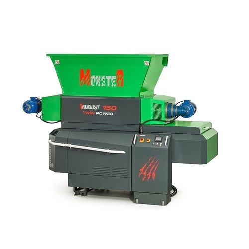 Double shaft shredder - P 150 TWIN POWER - Robust d.o.o. - for wood / for waste / plastic