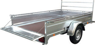 Industrial material trailer - RE series - ECIM Remorques - construction / for waste / for firewood