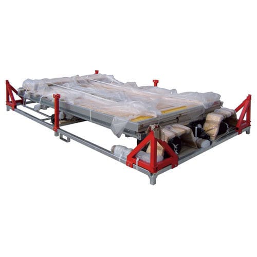 Flatbed trailer - AC 35 TA 075 SF - ECIM Remorques - for precast concrete / single-axle