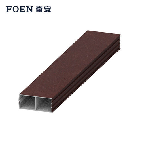 Anodized aluminum profile - FA022 - Fujian Fen'an Aluminium Co., Ltd. - stainless steel / rectangular / frame