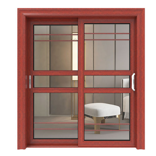 Sliding door - J100 - Fujian Fen'an Aluminium Co., Ltd. - aluminium / wooden / indoor