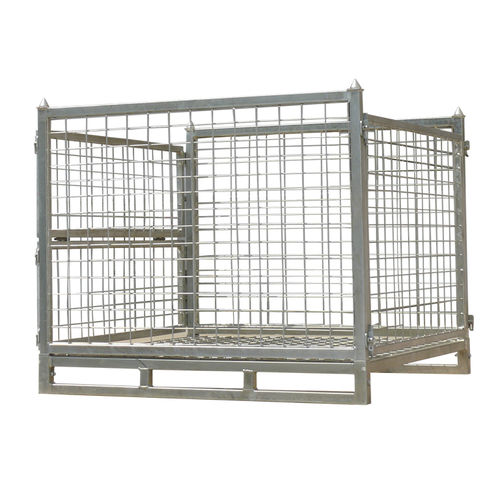 Wire mesh pallet box - PCM - Longhe Intelligent Equipment Manufacturing Co.,Ltd - storage / handling / for forklift trucks