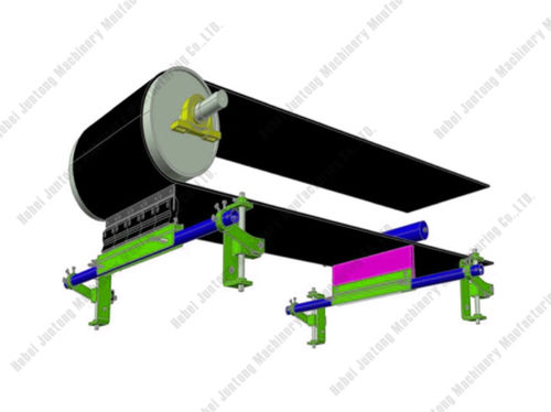 Tungsten carbide secondary conveyor belt cleaner - A48 - HeBei JunTong Machinery - polyurethane
