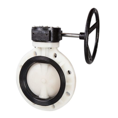 Butterfly valve - Ningbo Baodi Plastic Valve Co., Ltd. - with handwheel / for control / for chemicals
