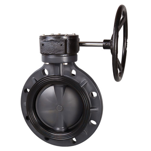 Butterfly valve - Ningbo Baodi Plastic Valve Co., Ltd. - with handwheel / for control / for chemicals