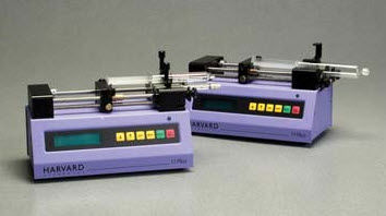 Syringe pump - Harvard Apparatus - for chemicals / stepper motor-driven / industrial