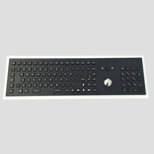 Panel-mount keyboard - MKA-103-BNBF  - MATE TECHNOLOGY SHENZHEN LIMITED - with mechanical keys / with 2 mouse keys / 101-104 keys