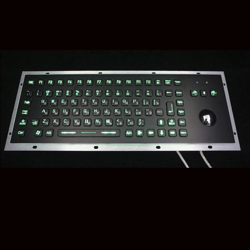 Panel-mount keyboard - MKA-89-BLBF - MATE TECHNOLOGY SHENZHEN LIMITED - with mechanical keys / 103-key / with trackball