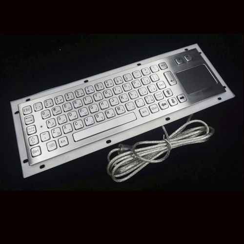 Stainless steel keyboard - MKA-66-P - MATE TECHNOLOGY SHENZHEN LIMITED - desktop / with mechanical keys / with 2 mouse keys