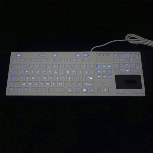 Liquid-tight keyboard - MKB-107-PNLM - MATE TECHNOLOGY SHENZHEN LIMITED - desktop / with mechanical keys / with 2 mouse keys