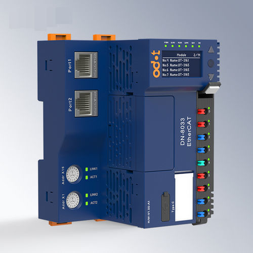 EtherCAT communication module - DN-8033 - ODOT Automation - Ethernet / 2 port / DIN rail