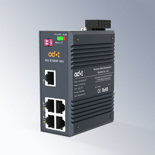 Unmanaged switch - IES-ST005F-003 - ODOT Automation - 5 ports / fast ethernet / DIN rail