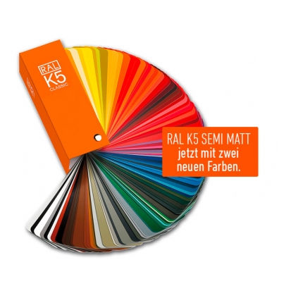 RAL color chart - K5 semi-matt - RAL colours