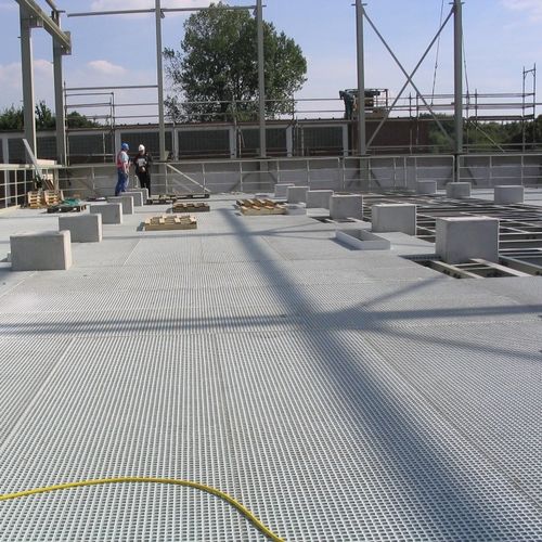 GRP grating - K5 series  - Lichtgitter GmbH - non-slip / high chemical resistance / for corrosive applications