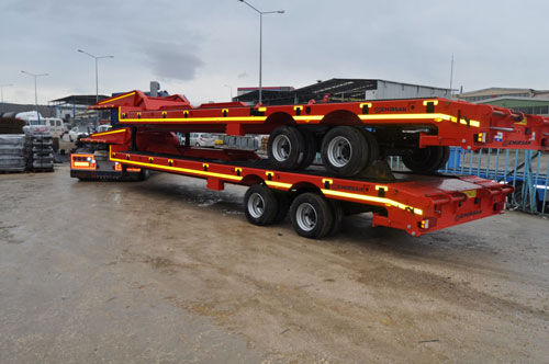 Platform semi-trailer - Emirsan Trailer - gooseneck / air-suspension / low-loader