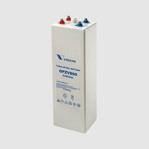 OPzV gel battery - V series - Vision Group - 2 V / high-temperature / for telecommunications equipment