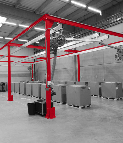Single-girder overhead travelling crane - Liftop - Manutention ergonomique - custom-made