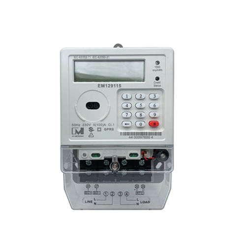 Single-phase electric energy meter - EM129115 STS - IVY METERING - DIN rail / residential / with built-in communication