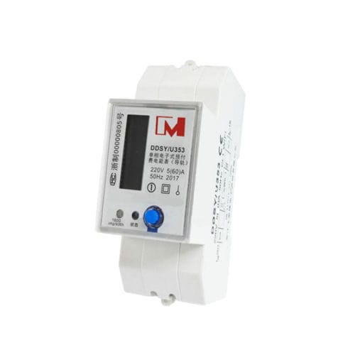 Single-phase electric energy meter - EM114 series - IVY METERING - DIN rail / with LCD display / 50 Hz
