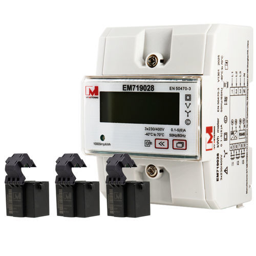 Three-phase electric energy meter - EM719028 - IVY METERING - DIN rail / RS-485 / residential