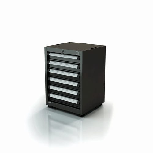 Workshop cabinet - AR-301.10 - DEA WORKLAB SRL - with legs / 6-drawer / polyester
