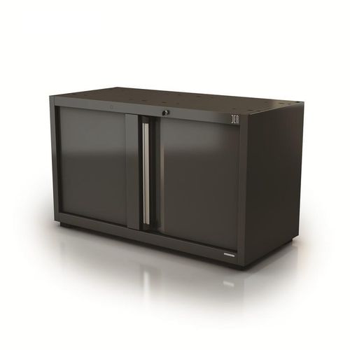 Workshop cabinet - AR-176.11 - DEA WORKLAB SRL - with legs / double-door / polyester