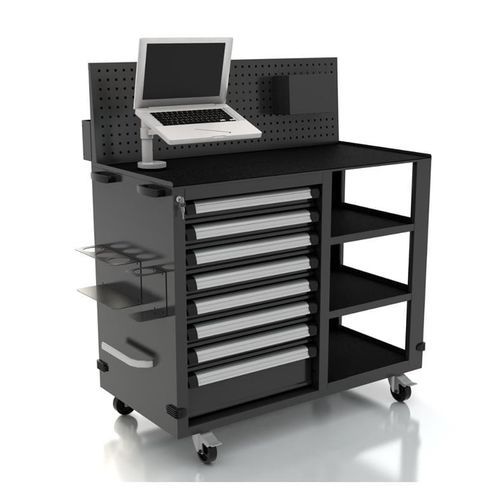 Work station trolley - AR-442.11 - DEA WORKLAB SRL - shelf / with drawer / tool-holder