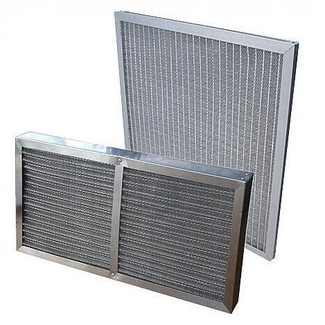Air filter - SuZhou KoSa Environmental Protection CO.,LTD - panel / nylon / metal