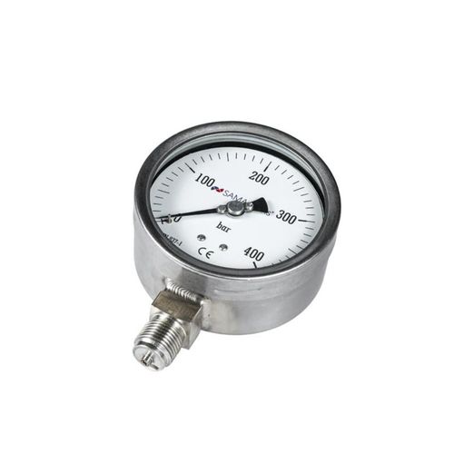Dial pressure gauge - SA-MX100RD - S.A.M.A. ITALIA SRL - stainless steel / for the food industry / for pharmaceutical applications