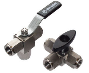 Ball valve - SB series - Alco - manual / diverter / for gas