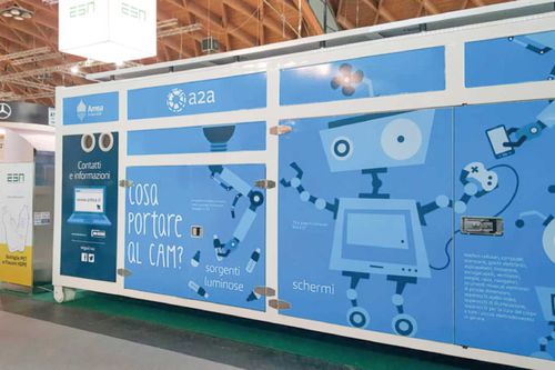 Metal waste container - MEC - Ecologia Soluzione Ambiente - side-loading / for urban waste / mobile