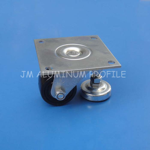 Swivel caster - JMCC series - JM Aluminum Profile Accessories Co., Limited - base plate / with brake / heavy-duty