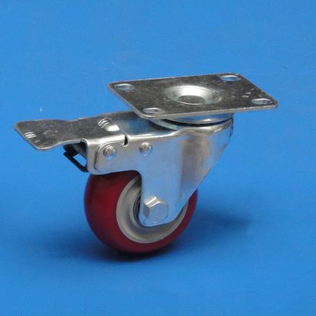 Swivel caster - JMB series - JM Aluminum Profile Accessories Co., Limited - base plate / with brake